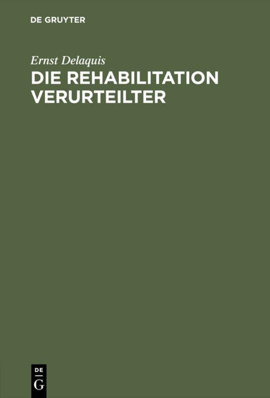 Cover-Bild Die Rehabilitation Verurteilter