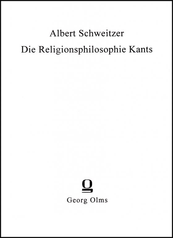 Cover-Bild Die Religionsphilosophie Kants