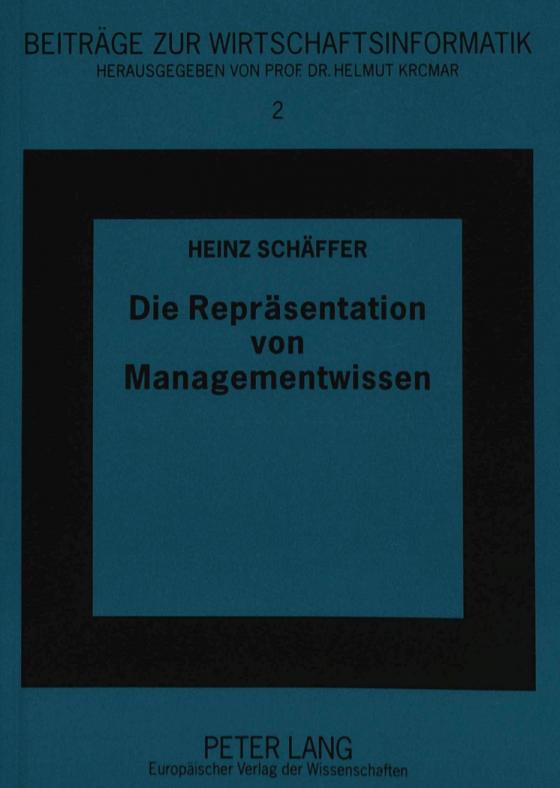 Cover-Bild Die Repräsentation von Managementwissen