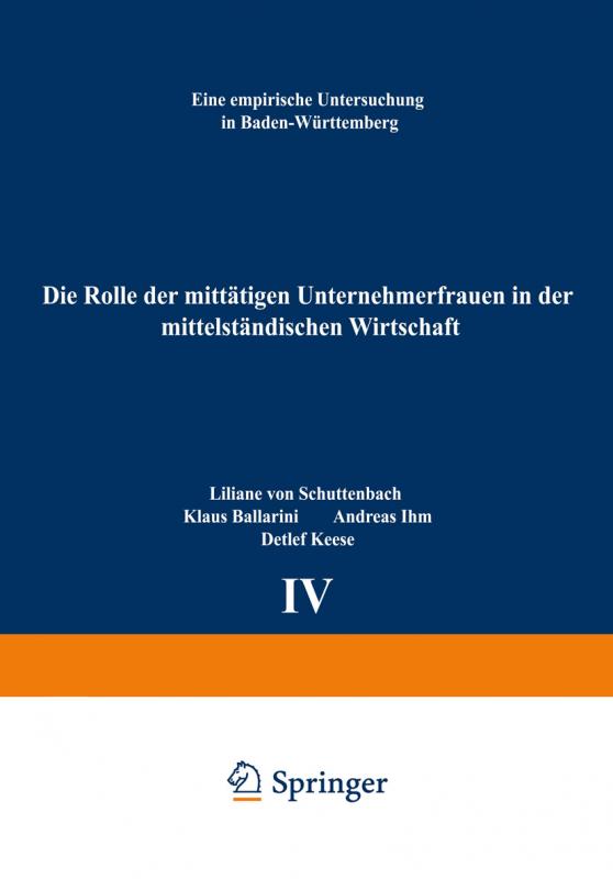 Cover-Bild Die Rolle der mittätigen Unternehmerfrauen in der mittelständischen Wirtschaft