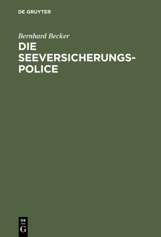 Cover-Bild Die Seeversicherungs-Police