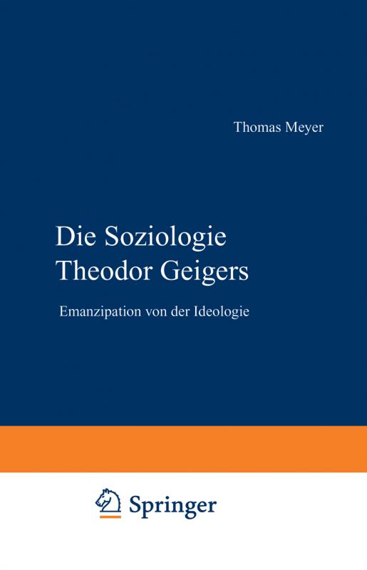 Cover-Bild Die Soziologie Theodor Geigers