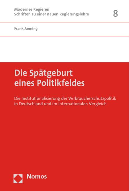 Cover-Bild Die Spätgeburt eines Politikfeldes