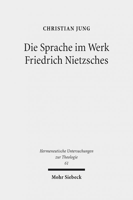 Cover-Bild Die Sprache im Werk Friedrich Nietzsches