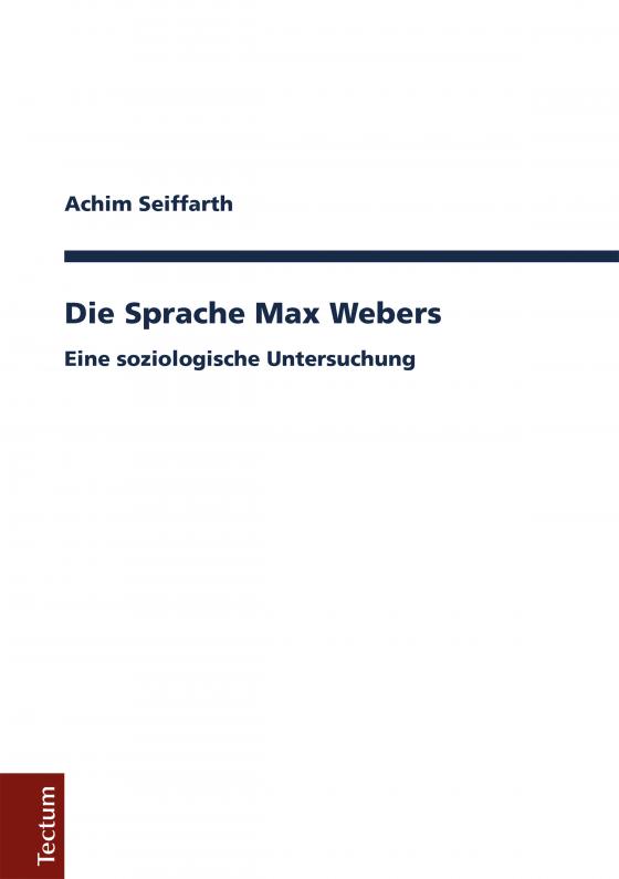 Cover-Bild Die Sprache Max Webers