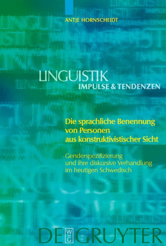 Cover-Bild Die sprachliche Benennung von Personen aus konstruktivistischer Sicht