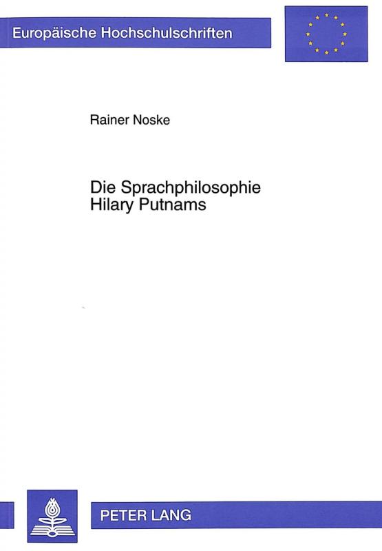 Cover-Bild Die Sprachphilosophie Hilary Putnams