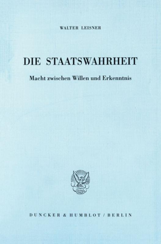 Cover-Bild Die Staatswahrheit.