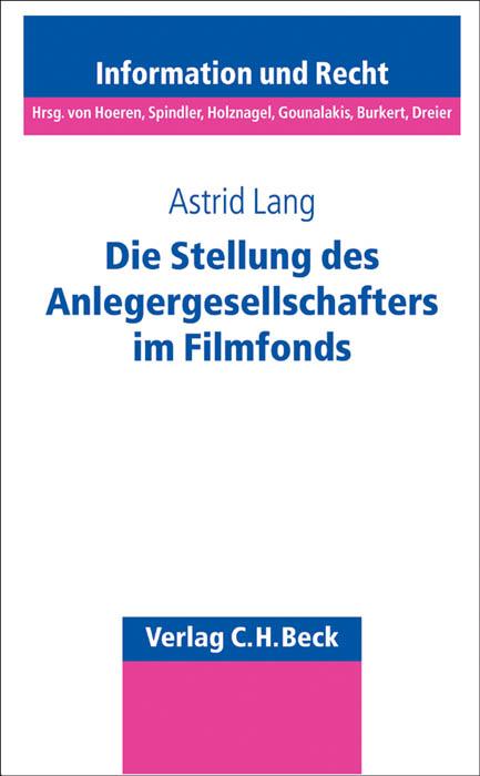 Cover-Bild Die Stellung des Anlegergesellschafters im Filmfonds