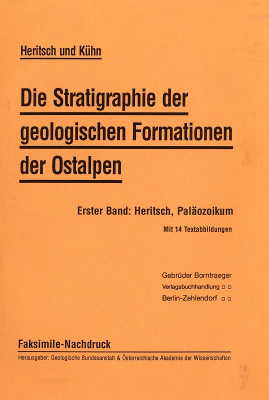 Cover-Bild Die Stratigraphie der geologischen Formationen der Ostalpen