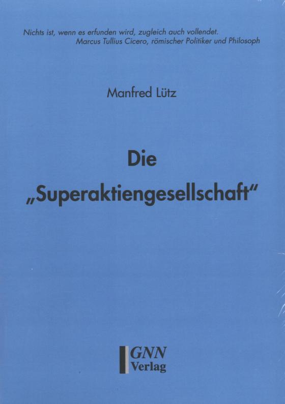 Cover-Bild Die "Superaktiengesellschaft"