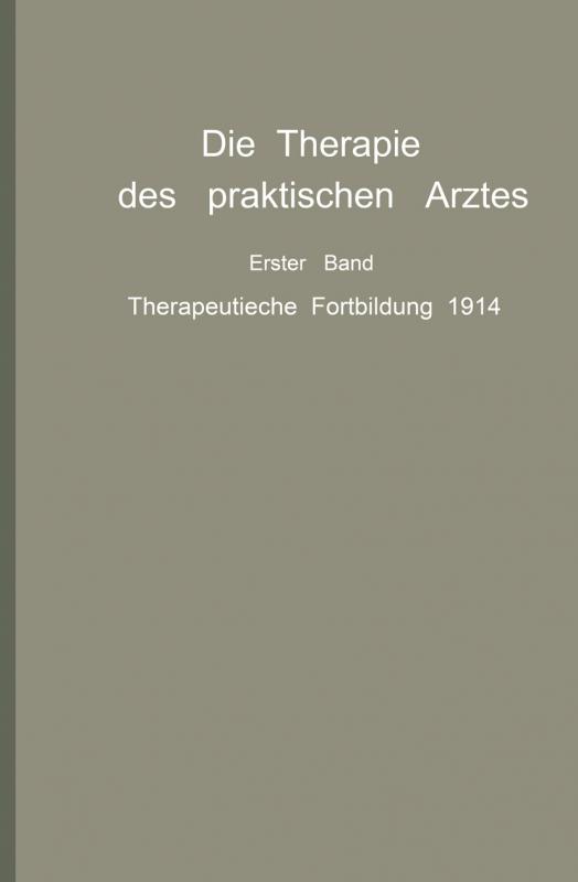 Cover-Bild Die Therapie des praktischen Arztes