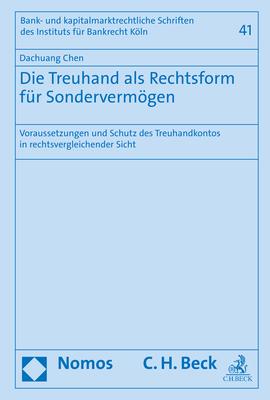 Cover-Bild Die Treuhand als Rechtsform für Sondervermögen