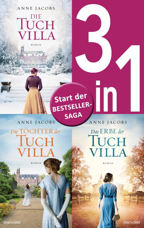 Cover-Bild Die Tuchvilla-Saga Band 1-3: - Die Tuchvilla / Die Töchter der Tuchvilla / Das Erbe der Tuchvilla (3in1-Bundle)