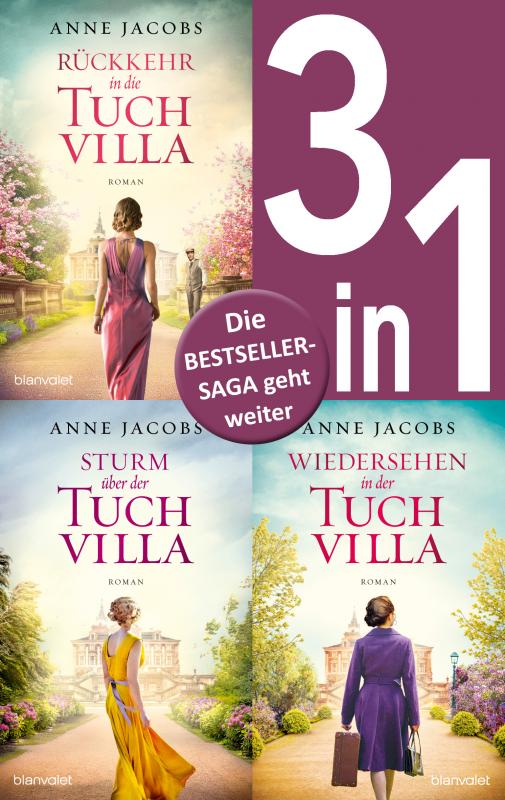 Cover-Bild Die Tuchvilla-Saga Band 4-6: - Rückkehr in die Tuchvilla / Sturm über der Tuchvilla / Wiedersehen in der Tuchvilla (3in1-Bundle)