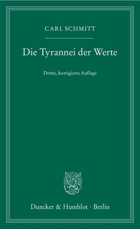 Cover-Bild Die Tyrannei der Werte.