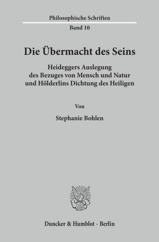Cover-Bild Die Übermacht des Seins.