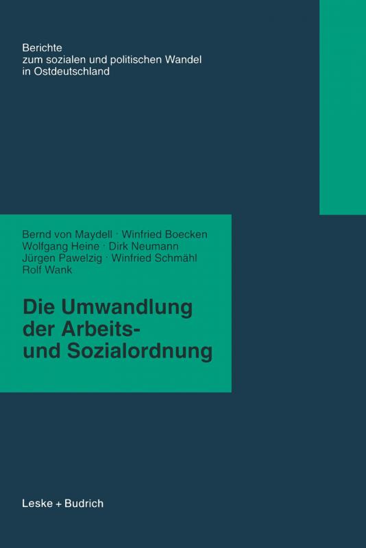 Cover-Bild Die Umwandlung der Arbeits- und Sozialordnung