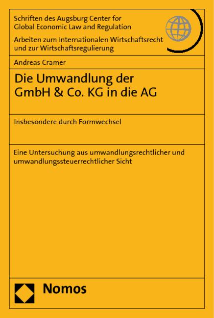 Cover-Bild Die Umwandlung der GmbH & Co. KG in die AG