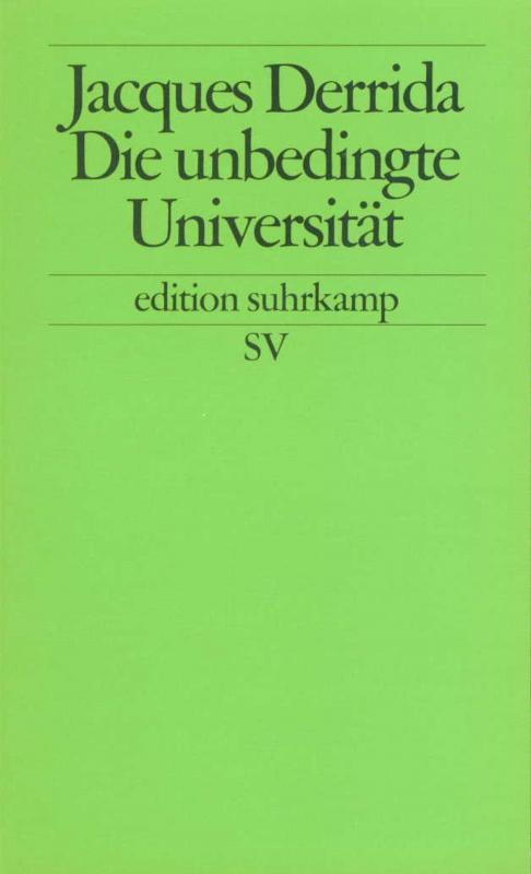Cover-Bild Die unbedingte Universität