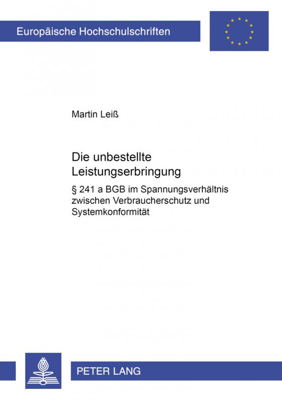 Cover-Bild Die unbestellte Leistungserbringung