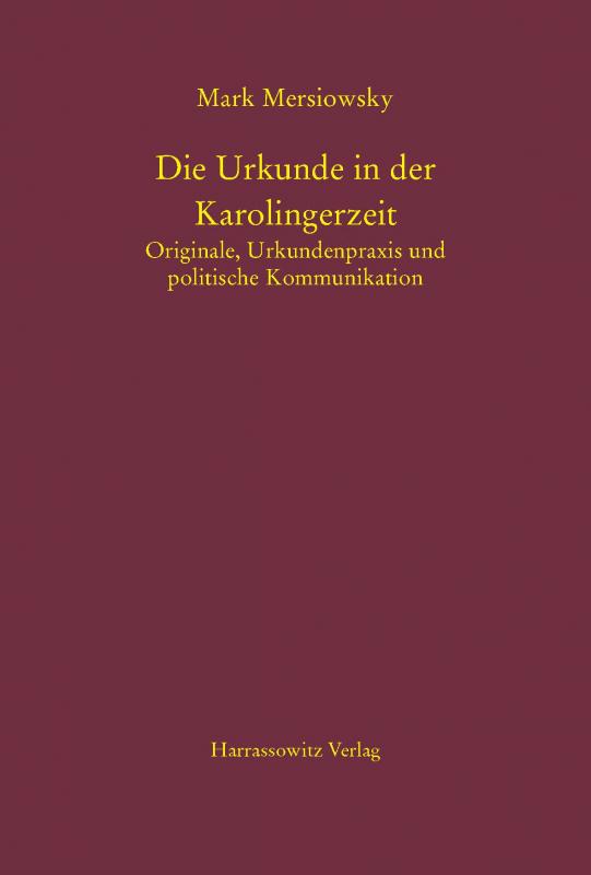 Cover-Bild Die Urkunde in der Karolingerzeit