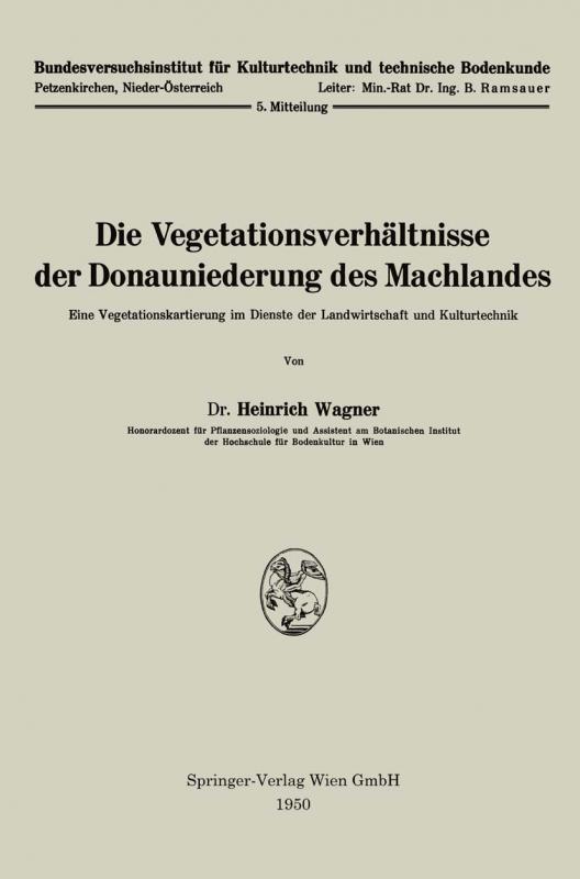 Cover-Bild Die Vegetationsverhältnisse der Donauniederung des Machlandes