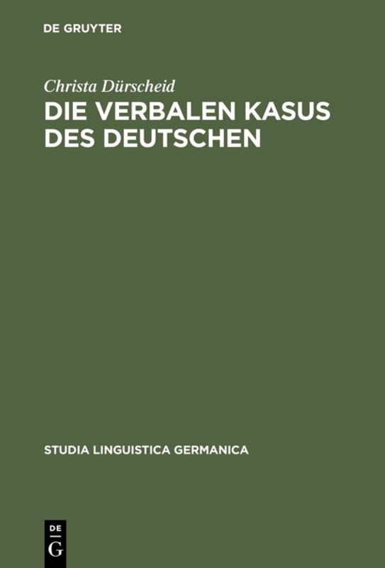 Cover-Bild Die verbalen Kasus des Deutschen