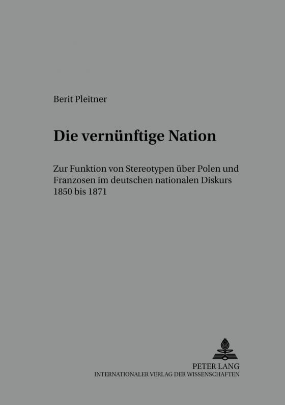 Cover-Bild Die ‘vernünftige’ Nation