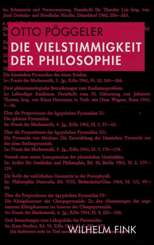 Cover-Bild Die Vielstimmigkeit der Philosophie