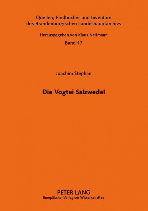 Cover-Bild Die Vogtei Salzwedel
