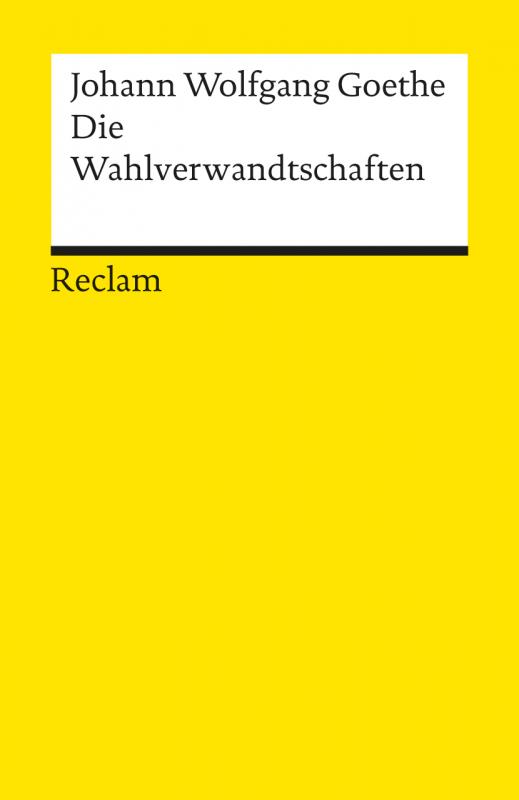 Cover-Bild Die Wahlverwandtschaften