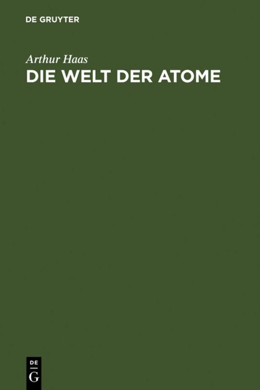 Cover-Bild Die Welt der Atome