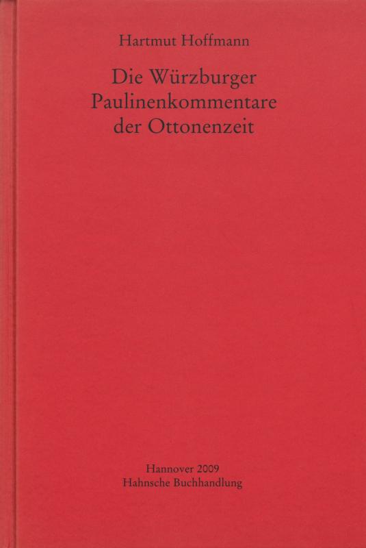 Cover-Bild Die Würzburger Paulinenkommentare der Ottonenzeit