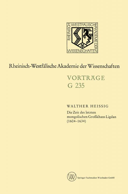 Cover-Bild Die Zeit des letzten mongolischen Großkhans Ligdan (1604–1634)