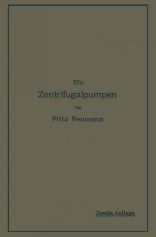 Cover-Bild Die Zentrifugalpumpen