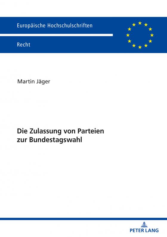 Cover-Bild Die Zulassung von Parteien zur Bundestagswahl