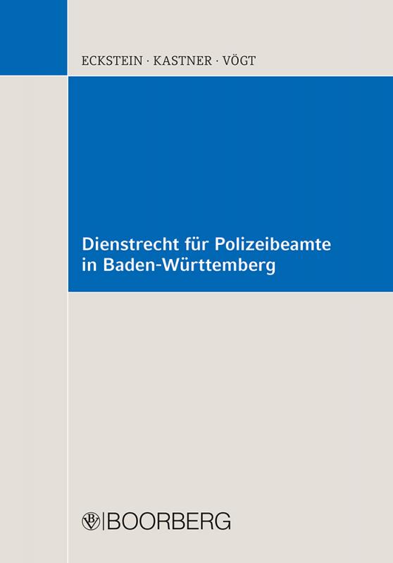 Cover-Bild Dienstrecht für Polizeibeamte in Baden-Württemberg