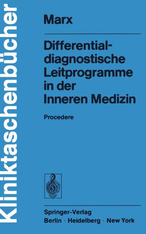 Cover-Bild Differentialdiagnostische Leitprogramme in der Inneren Medizin