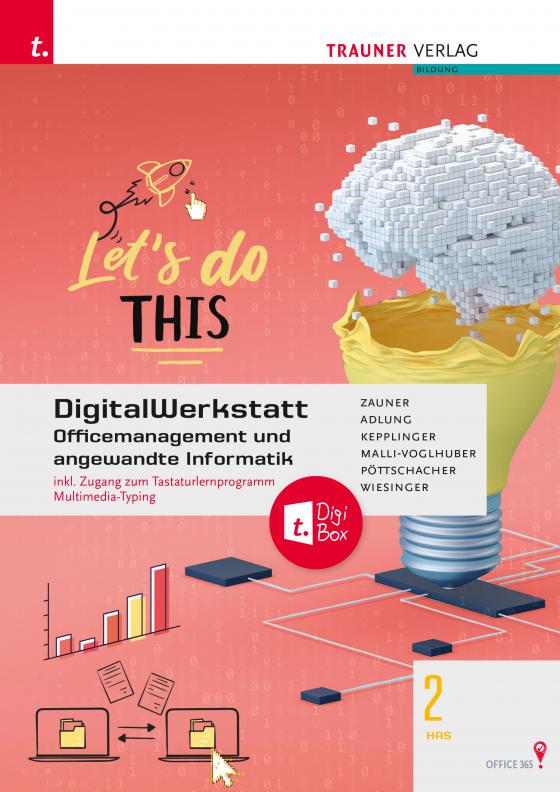 Cover-Bild DigitalWerkstatt, Officemanagement und angewandte Informatik 2 HAS Office 365 + TRAUNER-DigiBox