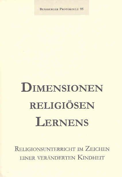 Cover-Bild Dimensionen religiösen Lernens