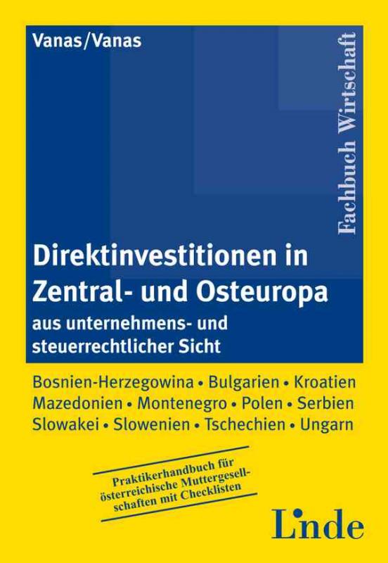 Cover-Bild Direktinvestitionen in Zentral- und Osteuropa