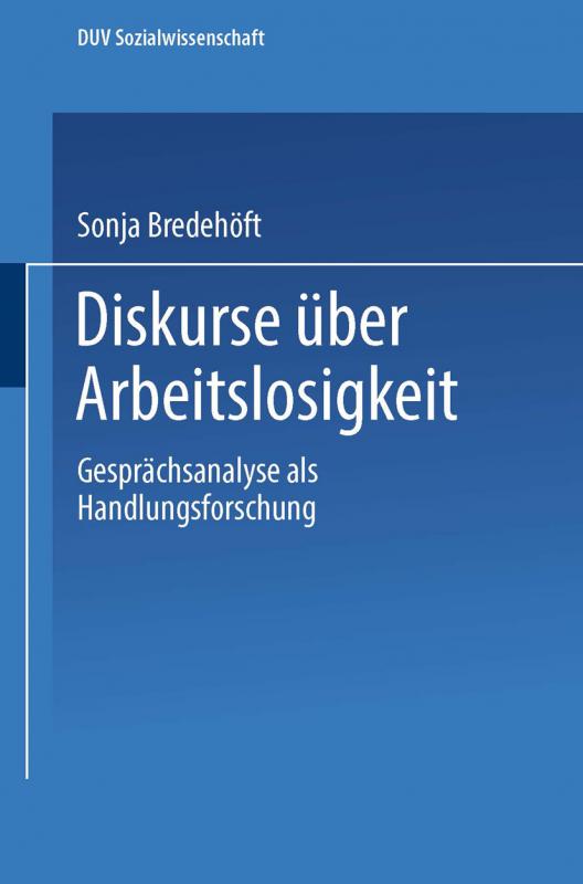 Cover-Bild Diskurse über Arbeitslosigkeit