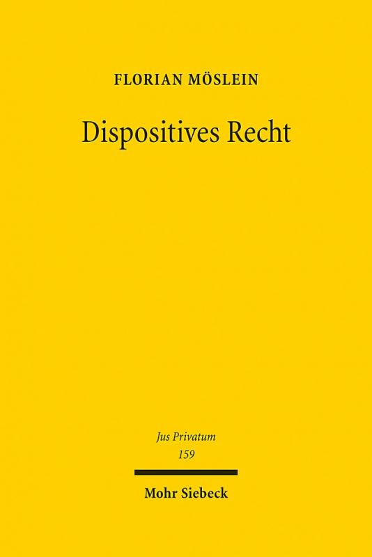 Cover-Bild Dispositives Recht