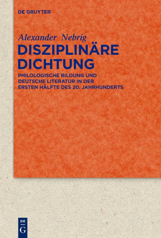 Cover-Bild Disziplinäre Dichtung