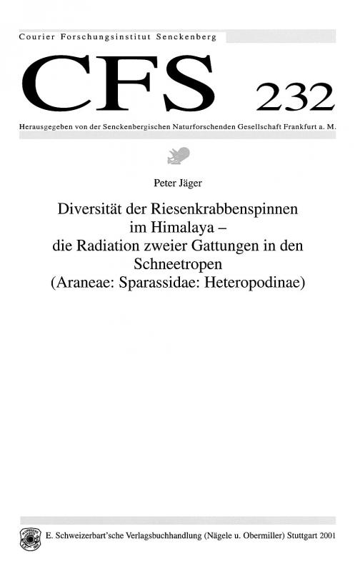 Cover-Bild Diversität der Riesenkrabbenspinnen im Himalaya