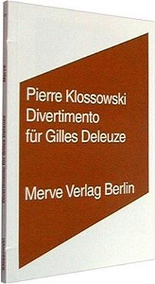Cover-Bild Divertimento für Gilles Deleuze