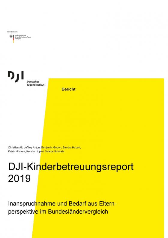 Cover-Bild DJI-Kinderbetreuungsreport 2019