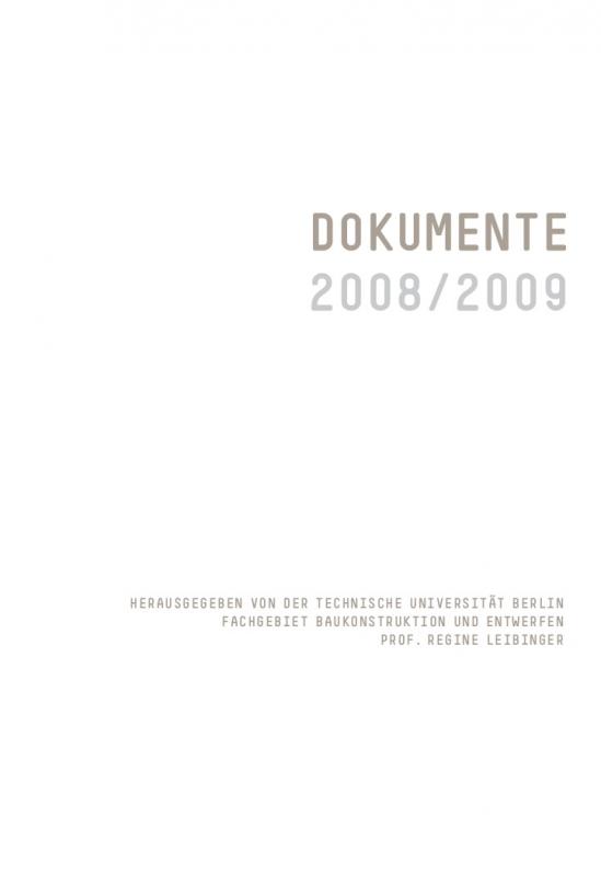 Cover-Bild Dokumente 2008/2009