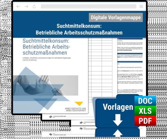 Cover-Bild Dokumentenmappe Suchtmittelkonsum: Betriebliche Arbeitsschutzmaßnahmen